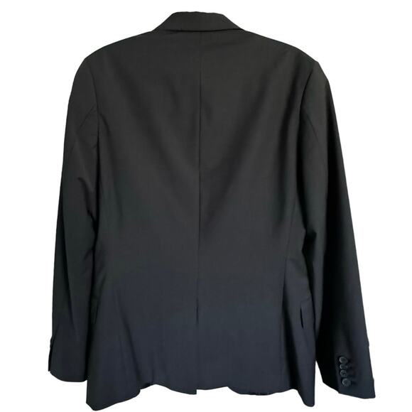 Express Men's Dark Grey Black Fitted Blazer 38R - Picture 8 of 10